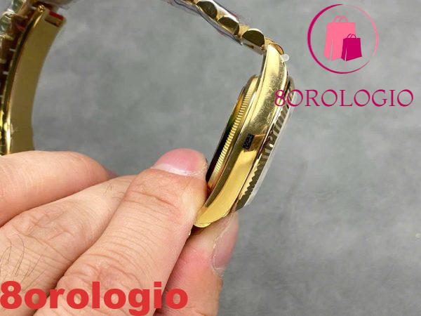 Rolex Day-Date 128238-0118 Oro Giallo Quadrante Verde Ombré Romano 158g Migliore Replica QF 36mm Orologio - immagine 8