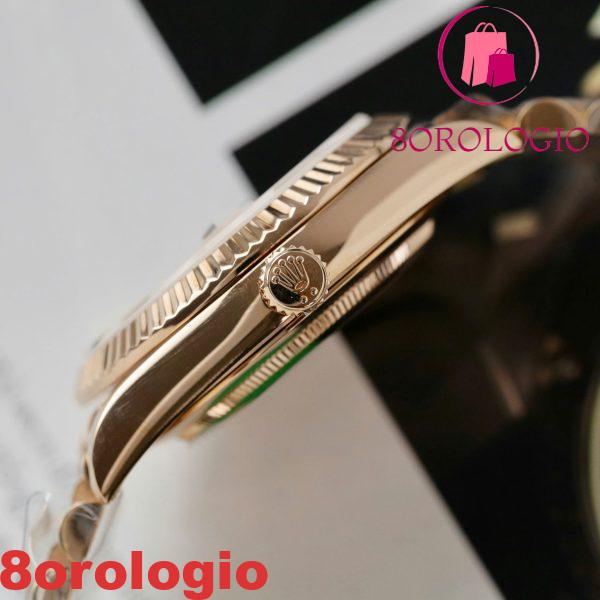 Rolex Day-Date 228235 Quadrante Rosa Romano 18K Gold Wrapped Miglior Replica V3 GMF 40mm Orologio - immagine 7