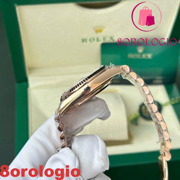Rolex Day-Date 228235 Oro Rosa Quadrante Verde Oliva 187g Best Replica QF 40mm Orologio - immagine 9