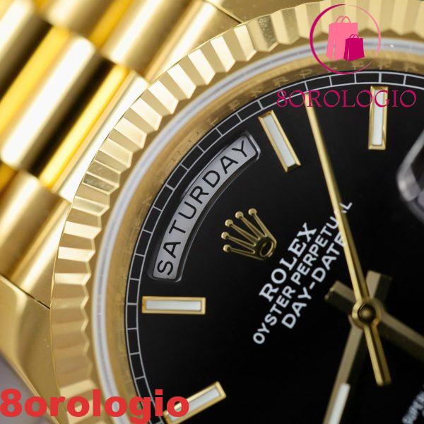 Rolex Day-Date 228238 Quadrante Nero Luminoso Oro 18K Replica GMF V3 Migliore 40mm Orologio - immagine 11