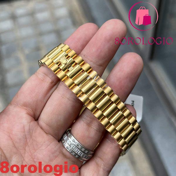 Rolex Day-Date 228238 Quadrante Champagne Romano 18K Gold Wrapped 175g GMF 40mm Replica Orologio - immagine 7