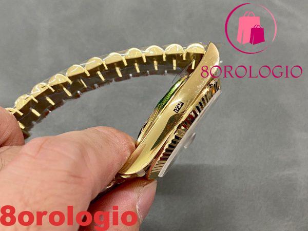 Replica di alta qualità Rolex Day-Date 228238-0002 Oro Giallo Quadrante Argento 184g 40mm Orologio - immagine 8