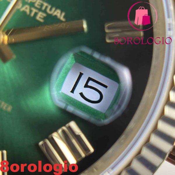 Rolex Day-Date 228238-0069 Quadrante Verde Ombré Oro Giallo 184g Migliore Replica 40mm Orologio - immagine 11