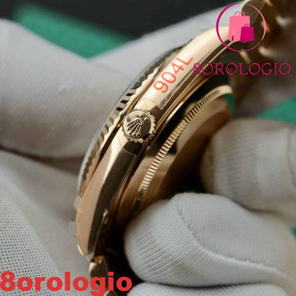Rolex Day-Date 40 228235 Oro Rosa Custom Moissanite Quadrante Arcobaleno Miglior Replica Orologio - immagine 10