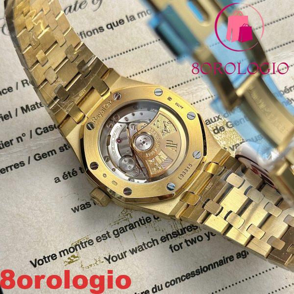 Replica Audemars Piguet Royal Oak 15450BA Oro Giallo Quadrante Blu IP Factory 37mm Orologio - immagine 7