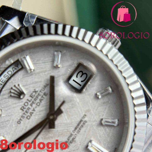Rolex Day-Date 40 Quadrante Meteorite Baguette 176g Migliore Replica V3 GMF 40mm Orologio - immagine 10