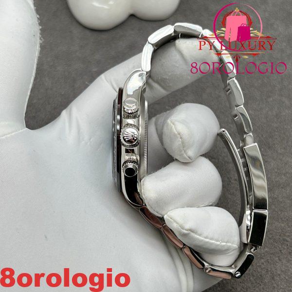 Rolex Daytona 116506 Quadrante Blu Ghiaccio 1:1 Custom Made CNC Real Platinum 950 Super Replica 40mm Orologio - immagine 8