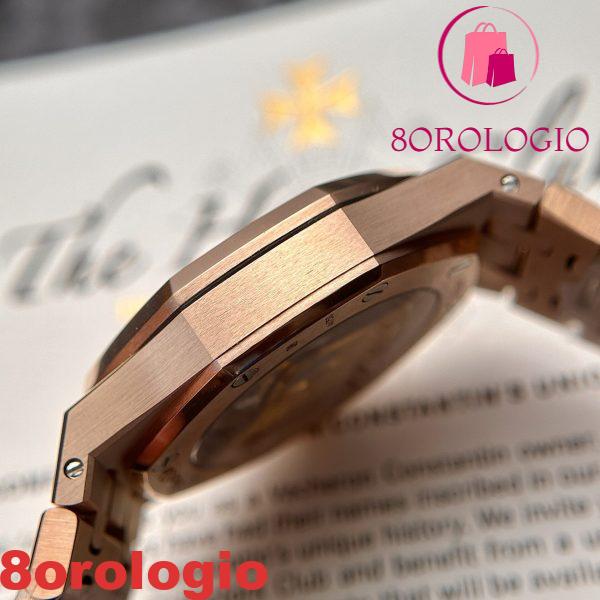 Audemars Piguet Royal Oak 15450OR Oro Rosa Quadrante Bianco Replica IP Factory 37mm Orologio - immagine 8