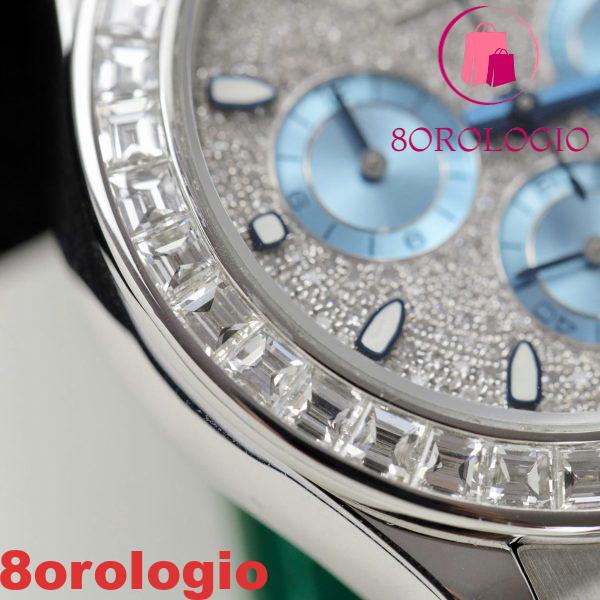 Rolex Daytona 116576TBR Custom Moissanite Bezel And Dial Oyster Bracelet 1:1 Miglior Replica 40mm Orologio - immagine 7