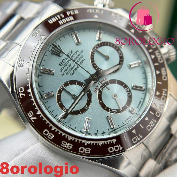 Replica Rolex Daytona 126506-0002 Platino Quadrante Iced-blue con Diamanti Clean Factory 40mm Orologio - immagine 11