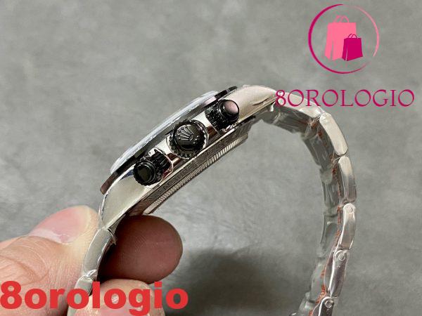 Replica migliore della fabbrica Sonic Rolex Daytona Artisans De Genève quadrante scheletrato lunetta in ceramica nera 40mm Orologio - immagine 7