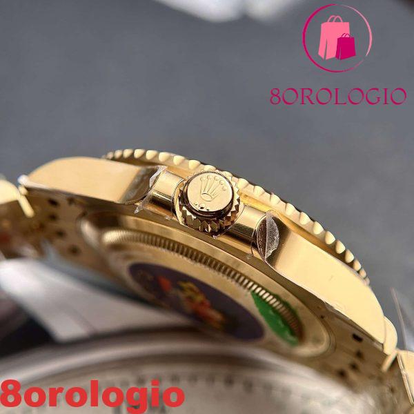 Replica Rolex GMT-Master II 126718GRNR-0001 Oro Giallo Quadrante Nero Jubilee 1:1 Clean Factory 40mm Orologio - immagine 9