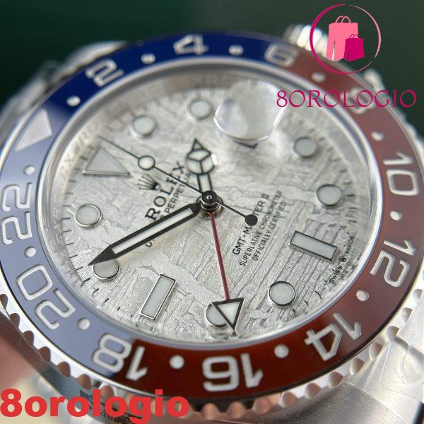 Rolex GMT-Master II 126719BLRO Meteorite Dial Oyster Bracelet Replica Migliore 40mm C+ Factory Orologio - immagine 10