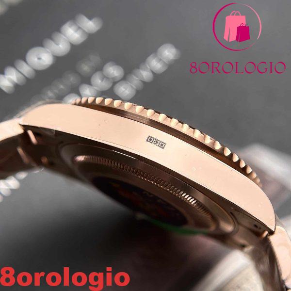 Rolex GMT-Master II Root Beer Oro Rosa Quadrante Nero Replica di Alta Qualità Clean Factory 40mm Orologio - immagine 8