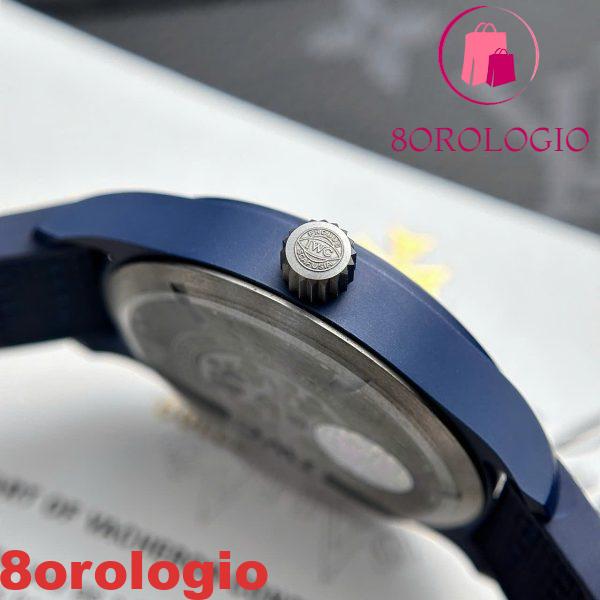 IWC Pilot’s Watch Laureus Sport Blue Ceramic Blue Dial Replica Migliore Copia 41mm V7 Factory Orologio - immagine 8