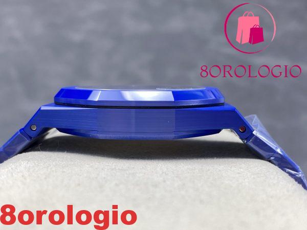 Audemars Piguet Royal Oak 15500 Quadrante Bianco Ceramica Blu 1:1 Migliore Replica 41mm Orologio - immagine 10