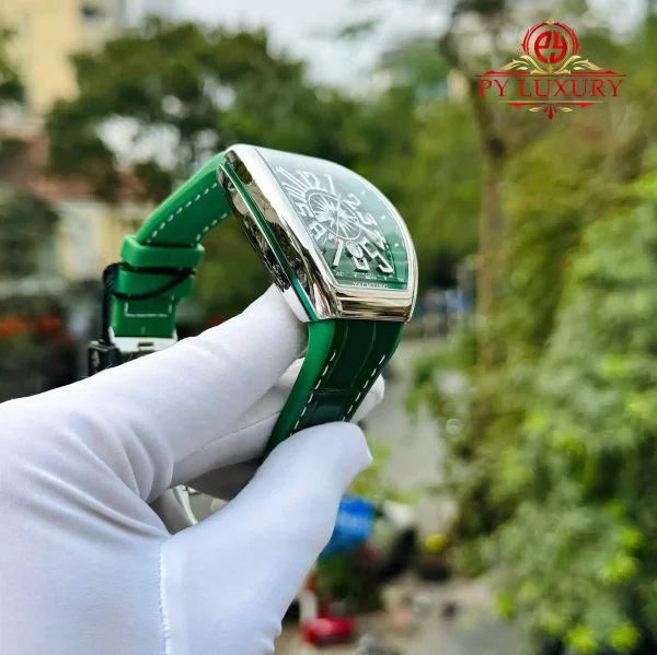Franck Muller Vanguard V45 Yachting Quadrante Verde Cinturino in Pelle 1:1 Replica ABF 45mm Orologio - immagine 7