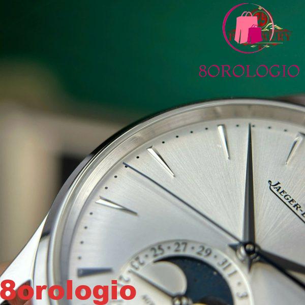 Replica Migliore di Jaeger-LeCoultre Master Ultra Thin Moon Quadrante Argento Pelle APSF 39mm Orologio - immagine 10