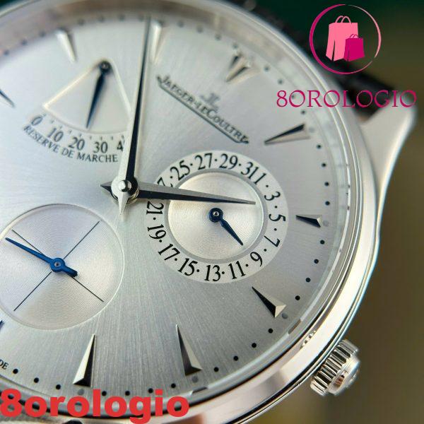 Jaeger-LeCoultre Master Ultra Thin Reserve De Marche Q1378420 Quadrante Argento Cinturino in Pelle Migliore Replica 39mm Orologio - immagine 12