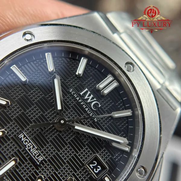 IWC Ingenieur Automatic IW328901 Quadrante Nero 1:1 Migliore Replica V7 Factory 40mm Orologio - immagine 11