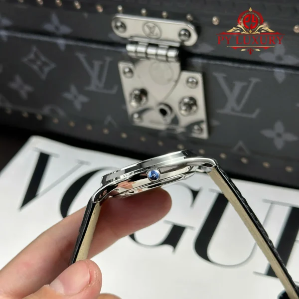 Jaeger LeCoultre Master Ultra Thin Calendario Perpetuo Quadrante Nero Cinturino in Pelle Miglior Replica VR Factory 39mm Orologio - immagine 7