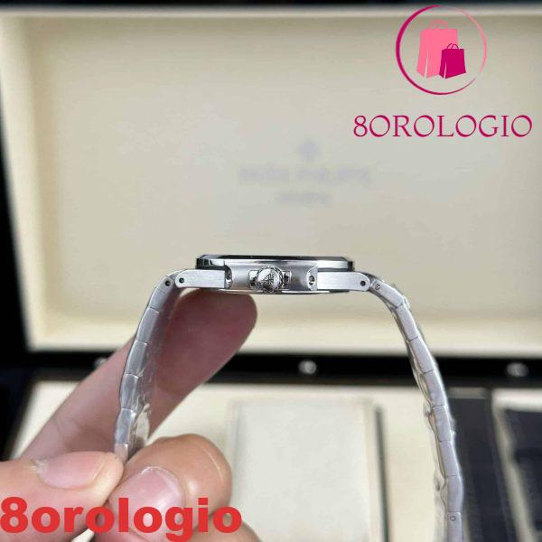 Patek Philippe Nautilus 7010 Quadrante Marrone Lunetta con Diamanti Donna Svizzero Quarzo Migliore Replica 32mm Orologio - immagine 8