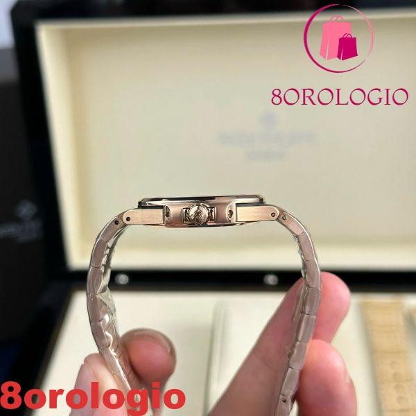 Orologio da donna Patek Philippe Nautilus 7010/1R Quadrante dorato Oro rosa Quarzo Replica migliore 32mm Orologio - immagine 7