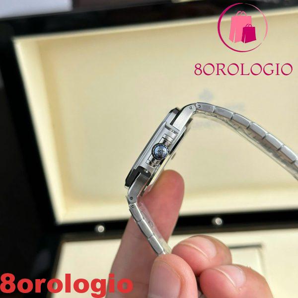 Patek Philippe Nautilus 7118/1200A-010 Acciaio Quadrante Bianco Replica Migliore Cornice con Pietre 3KF 35,2mm Orologio - immagine 7