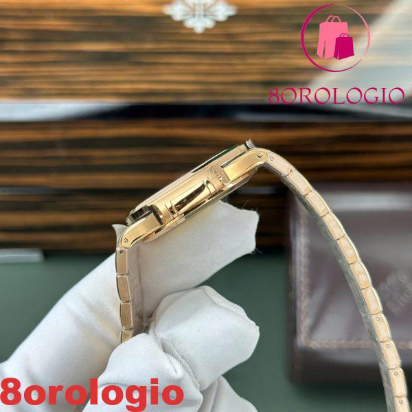 Patek Philippe Nautilus 7118/1R-001 Oro Rosa Quadrante Bianco Replica Migliore 3KF 35.2mm Orologio - immagine 7