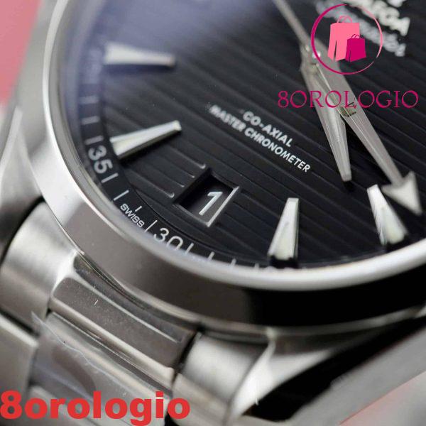 Omega Seamaster Aqua Terra Co-Axial Master Chronometer Quadrante Nero Replica Migliore VSF 41mm Orologio - immagine 9