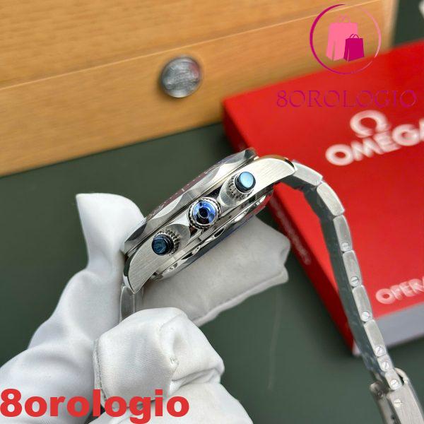 Omega Seamaster Diver 300M Cronografo Quadrante Grigio Lunetta in Ceramica Blu Replica Migliore N1 Factory 44mm Orologio - immagine 9