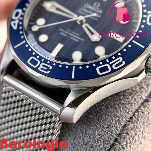 Omega Seamaster Diver 300M Anniversario 60° di James Bond Quadrante Blu Replica Migliore VSF 42mm Orologio - immagine 9