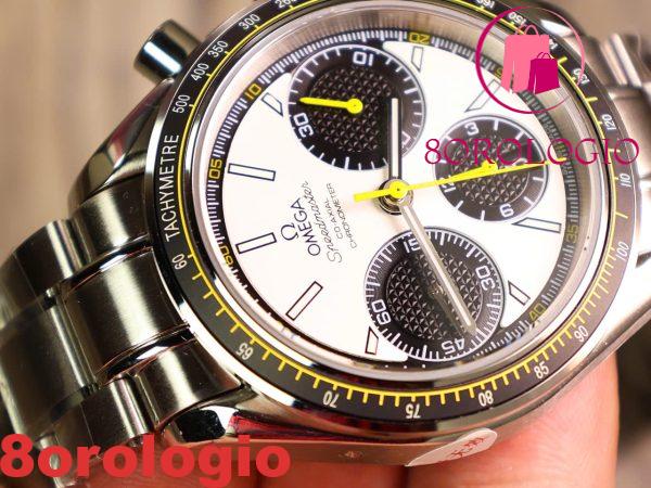 Replica Omega Speedmaster Racing Chronograph 326.30.40.50.04.001 Acciaio Quadrante Bianco 40mm Orologio - immagine 9