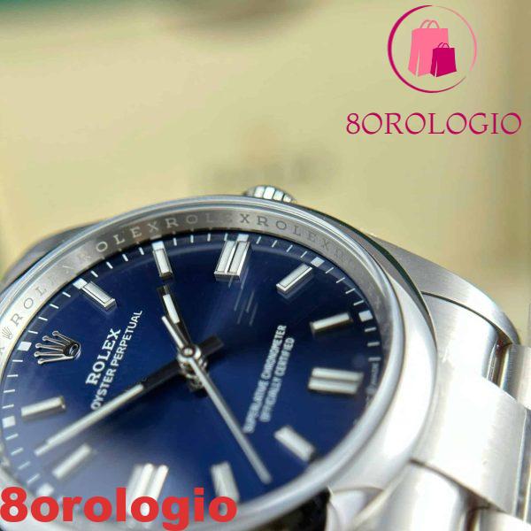 Rolex Oyster Perpetual 126000 Quadrante Blu Replica Clean Factory 36mm Orologio - immagine 10