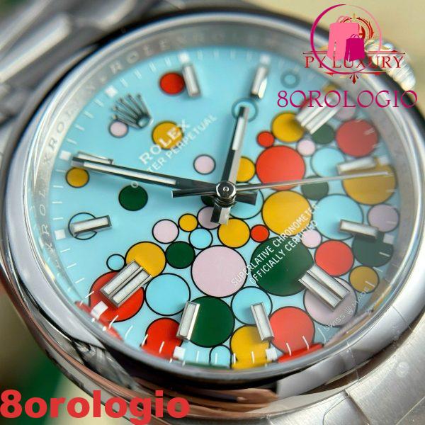 Rolex Oyster Perpetual 126000 Quadrante Celebration Migliore Replica Clean Factory 36mm Orologio - immagine 13