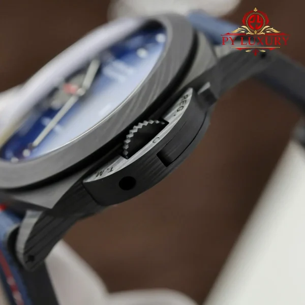 Panerai Luminor Marina Carbotech Luna Rossa PAM 1529 Quadrante Blu 1:1 Migliore Replica VSF 44mm Orologio - immagine 7