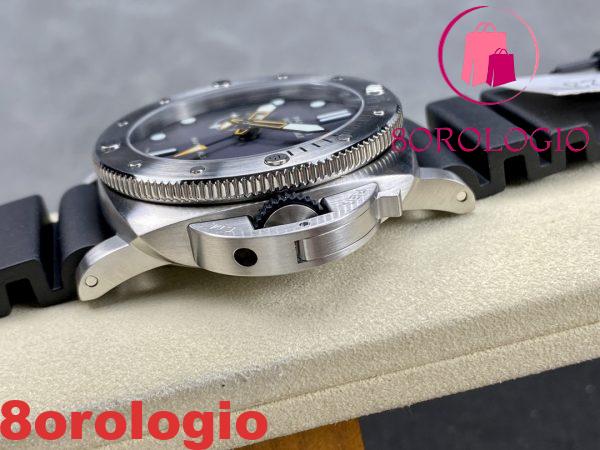 Panerai Submersible GMT Navy Seals PAM 1323 Quadrante Grigio Cinturino in Gomma Miglior Replica VSF 44mm Orologio - immagine 7