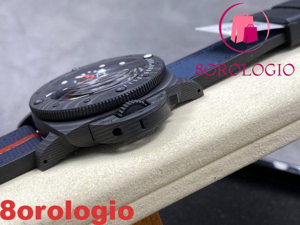 Panerai Submersible QuarantaQuattro Luna Rossa Ti-Ceramitech PAM1466 Quadrante Blu 1:1 Migliore Replica VSF 44mm Orologio - immagine 8