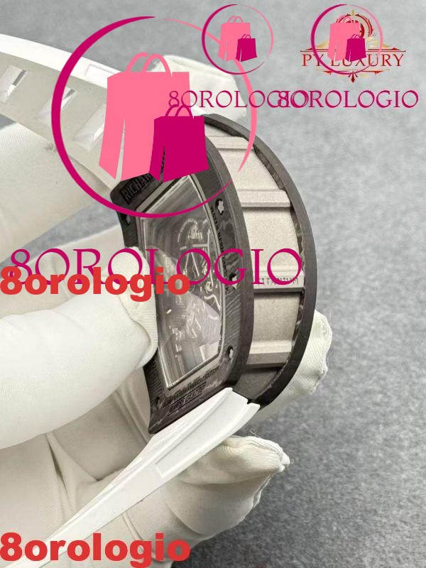 Replica Richard Mille RM055 Bubba Watson Americas Edition Custom Fibra di Carbonio NTPT Modificata Movimento Non-Regolatore 1:1 Super Clone Orologio - immagine 7
