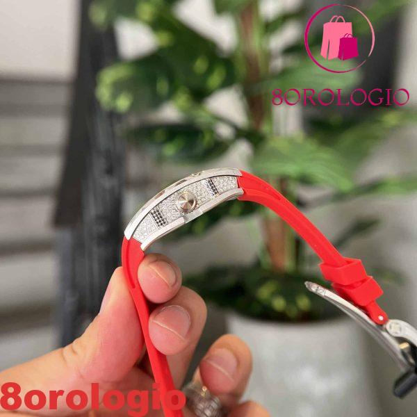 Replica Richard Mille RM07-01 Full Diamond Red Lip 45.32 X 32.3mm Orologio - immagine 7