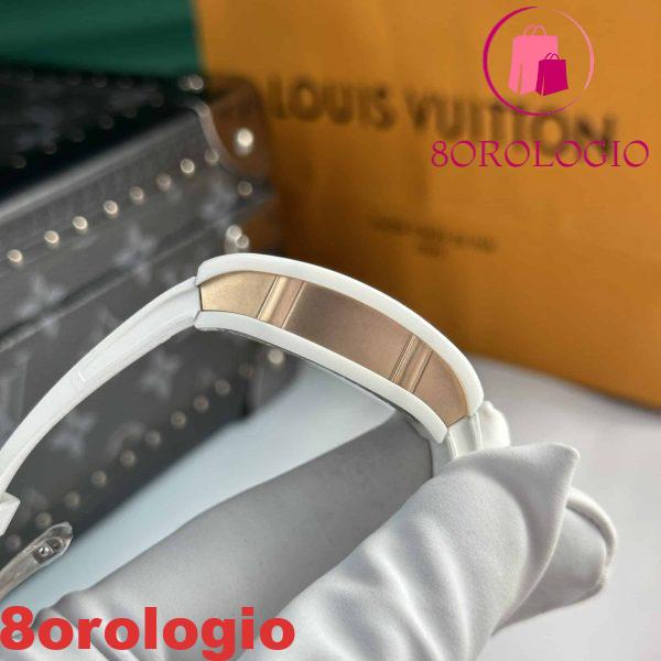 Richard Mille RM07-01 Ceramica Bianca Black Lip Migliore Replica 45.32 X 32.3mm Orologio - immagine 7