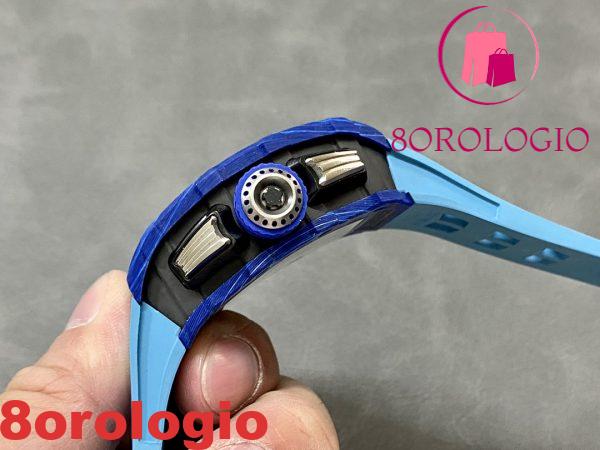 Richard Mille RM11-03 Jean Todt 50th Anniversary Chronograph Fibra di Carbonio Blu Replica KVF 49.94 X 44.5mm Orologio - immagine 8