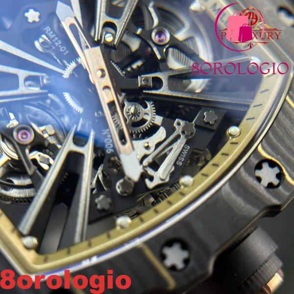 Richard Mille RM12-01 Tourbillon NTPT Carbon Edizione Limitata Replica 1:1 Migliore Edizione 48mm X 39.30mm Orologio - immagine 13