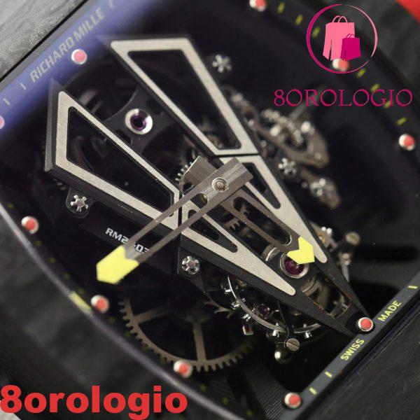 Richard Mille RM27-03 Rafael Nadal Tourbillon Black Carbon TPT Miglior Replica BBR 40.3mm Orologio - immagine 8