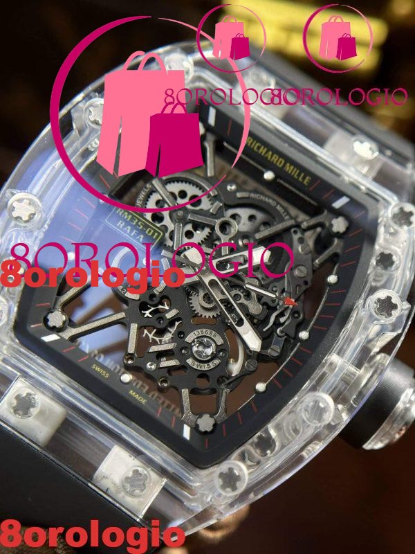 Richard Mille RM35-01 Rafael Nadal Zaffiro Migliore Replica Sonic Factory 42mm Orologio - immagine 10
