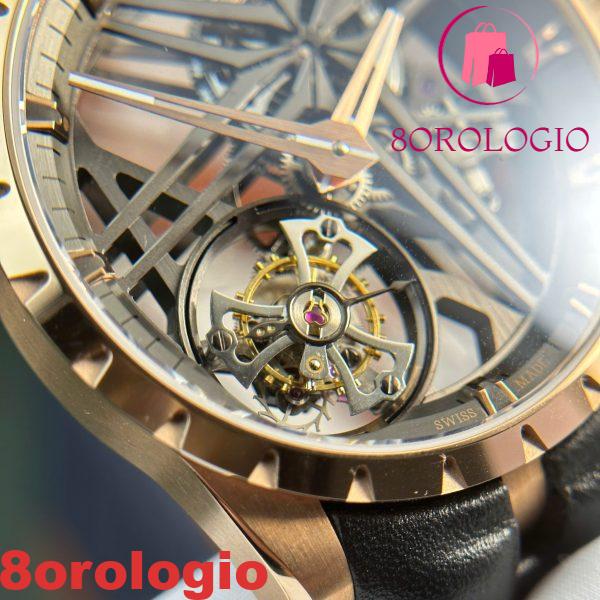 Roger Dubuis Excalibur Monotourbillon Oro Rosa RDDBEX0836 Replica BBR 42mm Orologio - immagine 9