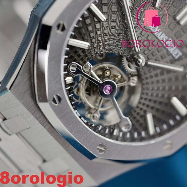 Audemars Piguet Royal Oak Flying Tourbillon 26730ST Quadrante Grigio Migliore Replica R8F 41mm Orologio - immagine 10