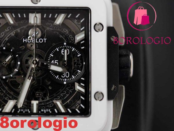 Hublot Square Bang Unico White Ceramic Replica BBF di Alta Qualità 42mm Orologio - immagine 9