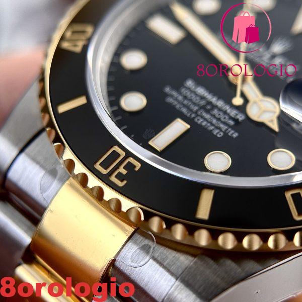 Rolex Submariner Date 126613LN-0002 Bicolore Oro Giallo Quadrante Nero VS Factory Miglior Replica 41mm Orologio - immagine 10