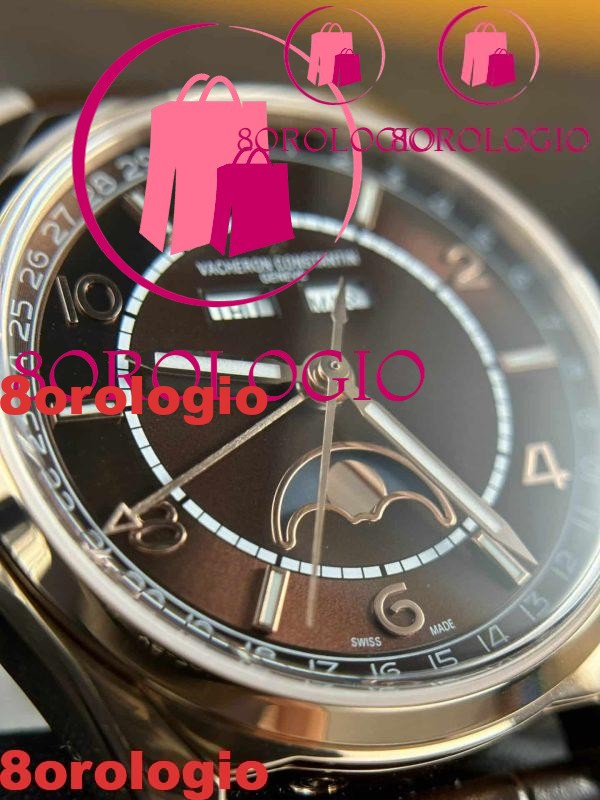Vacheron Constantin Fiftysix Complete Calendar 4000E Quadrante Marrone Replica 40mm Orologio - immagine 9